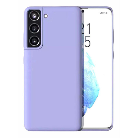 Husa din silicon ultra-slim MATA cu microfibra pe interior, compatibila cu Samsung Galaxy S21 / S21 5G ( Mov )