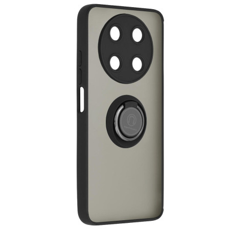 Husa Glinth Magnet Auto si Inel Rotativ compatibila cu Huawei nova Y90, HTPMAG, Black