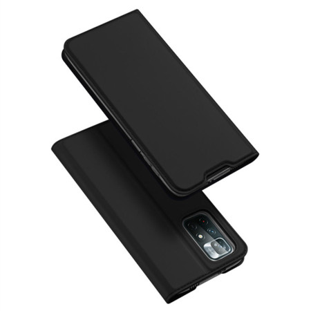 Husa Dux Ducis Skin Pro compatibila cu Xiaomi Redmi Note 11 / Poco M4 Pro, Smart Magnet Close, HTPMAG, Black