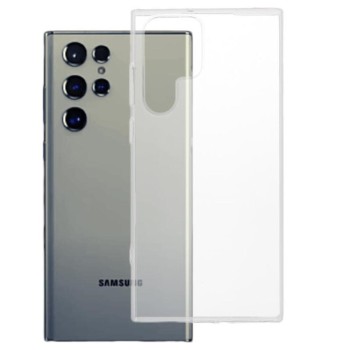 Husa iSlim compatibila cu Samsung Galaxy S22 Ultra, Cristal HTPMAG, Flexibila, Transparent