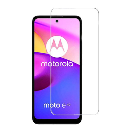 Folie sticla securizata compatibila cu Motorola E40, N.1,2.5D, 9H, Case Friendly, Edge HTPMAG, Transparenta