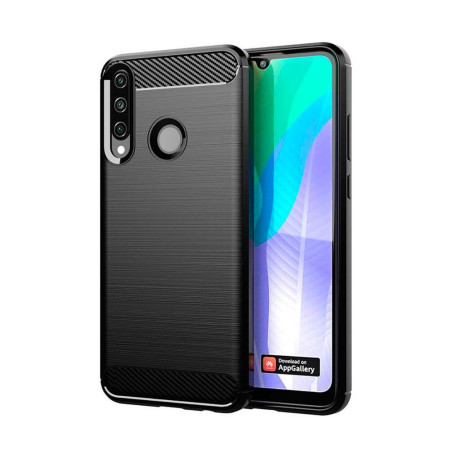 Husa Huawei Y6P - Carbon Premium HTPhone, Antisoc - Black
