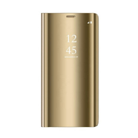 Husa Huawei Y6P Clear View , Mirror Effect, Auriu