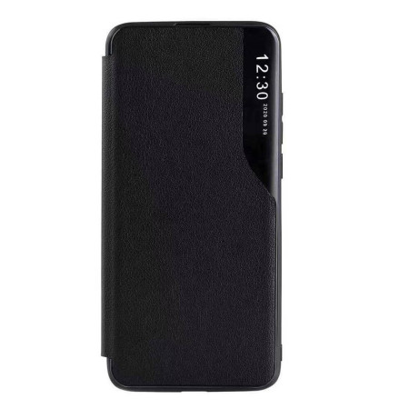 Husa Flip din Piele compatibila cu Oppo Reno7 5G,HTPMAG,E-Fold, Black