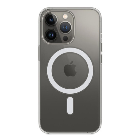 Husa MagSafe HTPMAG compatibila cu Apple iPhone 14 Pro Max, Atasare Magnetica, Clear Case, Transparent
