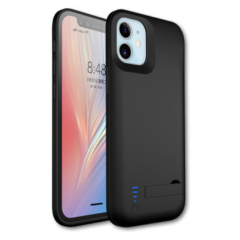 Husa cu Baterie Power Pro compatibila cu Apple iPhone 12 / 12 Pro / 13 / 13 Pro, Indicator Incarcare, 5000mAh, Black