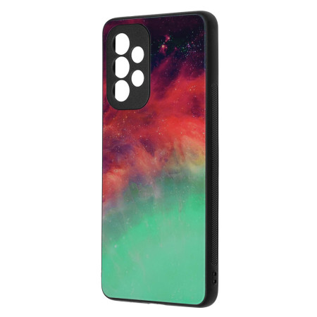 Husa Glaze Glass Care compatibila cu Samsung Galaxy A53 5G, Slim Glow, HTPMAG, Fiery Ocean