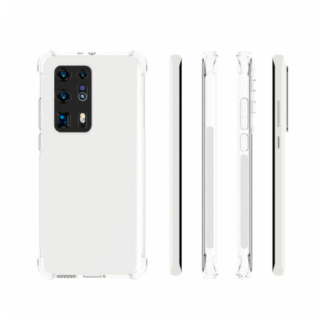 Husa Huawei P40 Pro - Silicon Gel Shockproof, Htphone iSlim - TRANSPARENTA