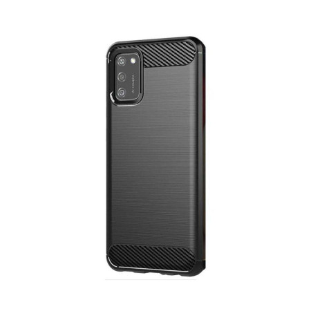 Husa Flexibila Antisoc Carbon pentru Samsung Galaxy A02s, Negru