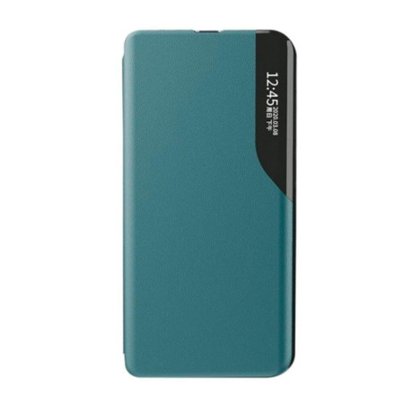 Husa premium tip carte compatibila cu Apple iPhone 13 Mini, ,HTP®,E-Fold, Dark Green