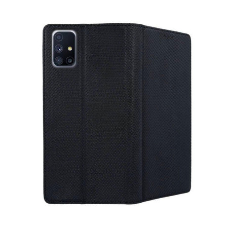 Husa Carte Smart cu Inchidere Magnetica pentru Samsung Galaxy M51, Negru