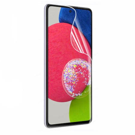 Folie de Protectie compatibila cu Samsung Galaxy A52 / A52 5G, Flexible, Silicon, Protectie Completa,Instalare usoara, Full Glue,Hydrogel HTPMAG®, Transparenta