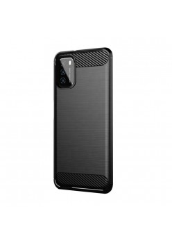 Carcasa  pentru Xiaomi Poco M3 TPU Carbon, Antisoc - Black
