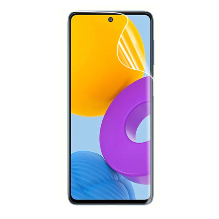 Folie de Protectie compatibila cu Samsung Galaxy M52 5G, Flexible, Silicon, Protectie Completa,Instalare usoara, Full Glue,Hydrogel HTPMAG®, Transparenta