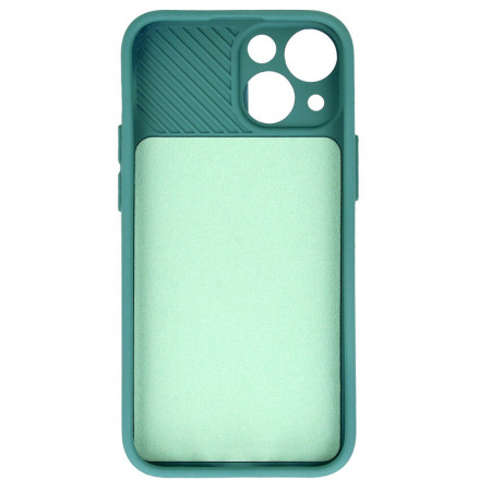 Husa protectie spate si camera foto compatibila cu Apple iPhone 14 Pro Max, Privacy CamShield, Interior Microfibra, Verde