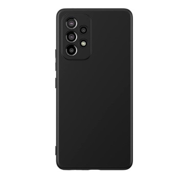 Husa protectie compatibila cu Samsung Galaxy A53 5G, ultra silm, silicon HTPMAG, Camera SuperProtect, Interior din Microfibra, Negru 32.422