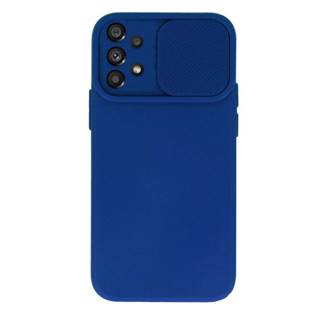 Husa protectie spate si camera foto compatibila cu Samsung Galaxy A52, Privacy CamShield, Interior Microfibra, Albastru