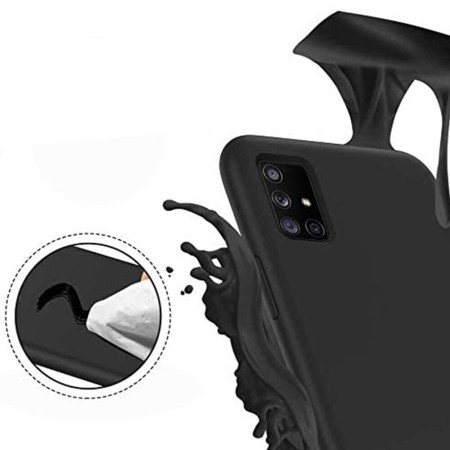 Husa protectie compatibila cu Samsung Galaxy A23, Slim, HTPMAG, Camera SuperProtect, Interior din Microfibra, Negru 32.422