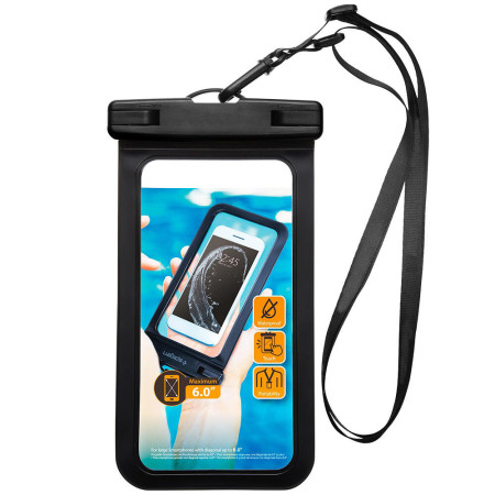 Husa subacvatica waterproof and snowproof pentru telefon, HTPMAG, 30m, Black