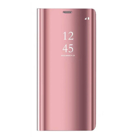 Husa Flip Kickstand Mirror, Huawei P Smart 2019, Rose