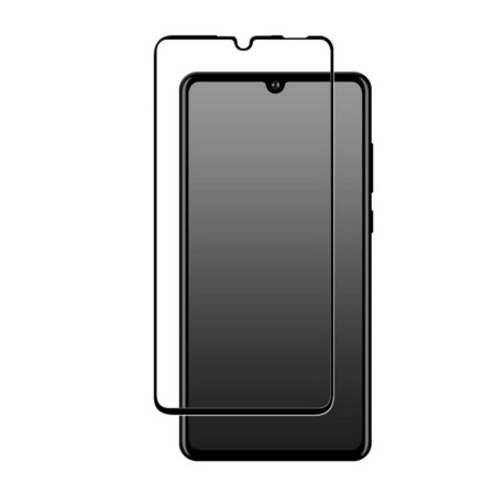 Folie sticla securizata 5D Full Screen, 9H, High Definition Full Face pentru Huawei P30, Negru