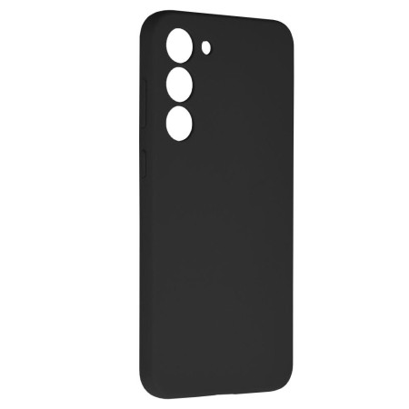 Husa Soft Edge compatibila cu Samsung Galaxy S23 Plus, Antiamprenta, Interior Microfibra, Camera Extra Pro, Negru