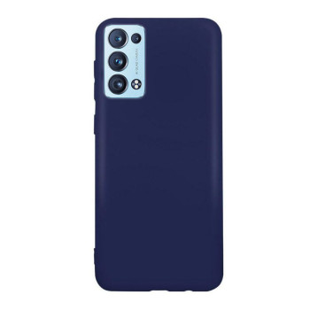Husa compatibila cu Oppo Reno 6 Pro 5G (Snapdragon), Matte Efect, Camera Ultra Safe, HTPMAG, Blue
