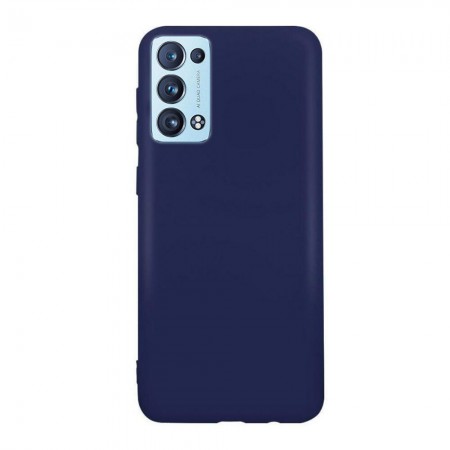 Husa compatibila cu Oppo Reno 6 Pro 5G (Snapdragon), Matte Efect, Camera Ultra Safe, HTPMAG, Blue