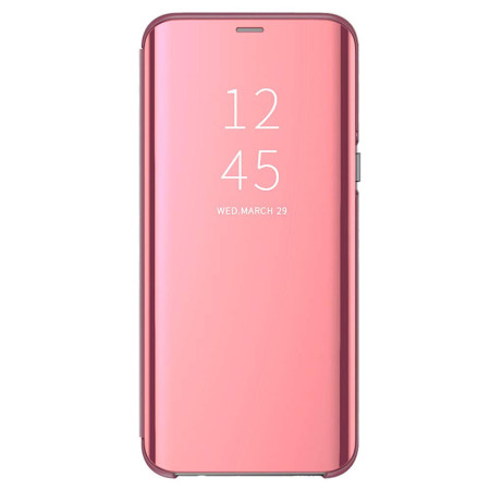 Husa de protectie pentru Huawei P20 Sigma Clear View Smart Flip Rose
