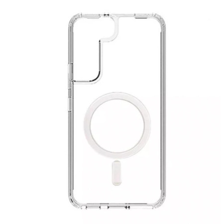 Husa MagSafe HTPMAG compatibila cu Samsung Galaxy S22, Atasare Magnetica, Clear Case, Transparent