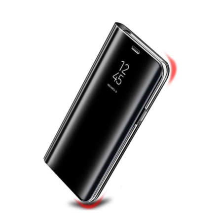 Husa Huawei Y6P Clear View , Mirror Effect, Neagra