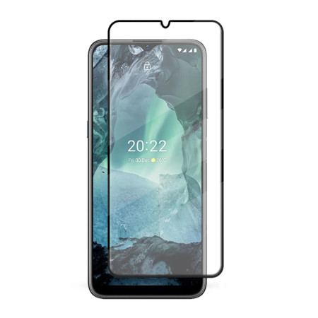 Folie sticla securizata compatibila cu Nokia G11, Case Friendly, Lipire Completa, 9H, BRO, Negru