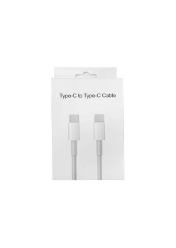 Cablu de date GX07-3 Type-C la Type-C, 2m, 2.4A, Pro Quality HTPMAG, White