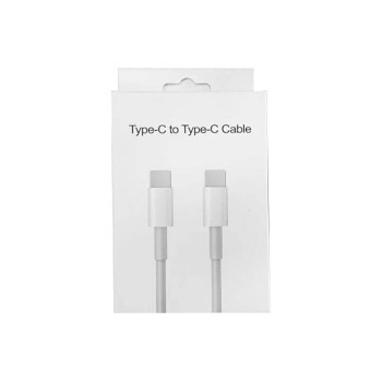 Cablu de date GX07-3 Type-C la Type-C, 2m, 2.4A, Pro Quality HTPMAG, White