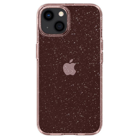 Husa Glitter Liquid Crystal compatibila cu Apple iPhone 13 Mini, Sclipici HTPMAG, Rose 12.4532