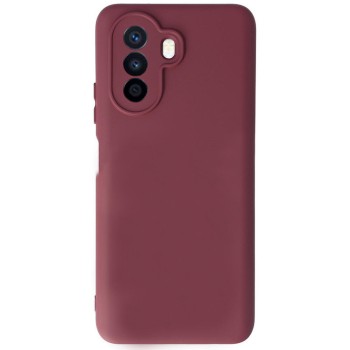Husa protectie compatibila cu Huawei Nova Y70, Slim, HTPMAG, Camera SuperProtect, Interior din Microfibra, Plum