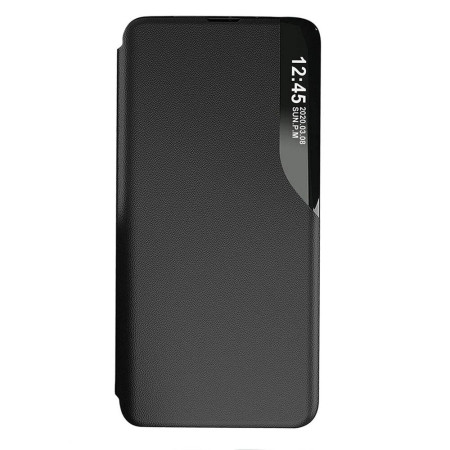 Husa Flip din Piele compatibila cu Samsung Galaxy S22,HTPMAG,E-Fold, Black