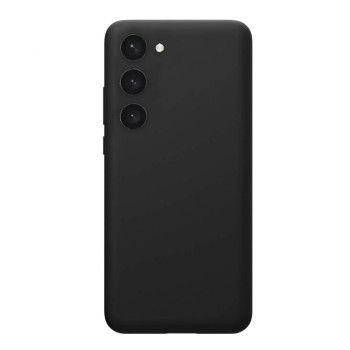 Husa compatibila cu Samsung Galaxy S23, Matte Efect, Camera Ultra Safe, HTPMAG, Negru