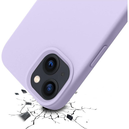 Husa protectie compatibila cu Apple Iphone 14 Plus, Slim, HTPMAG, Camera SuperProtect, Interior din Microfibra, Violet 32.422
