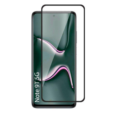 Folie sticla securizata pentru Xiaomi Redmi Note 9T 5G, Pro IAO3, Acopera tot ecranul, Full Glue cu lipire completa, 9H, 3D,HTPMAG, Negru