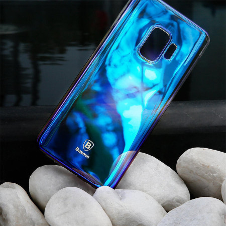 Husa Baseus Cameleon, Samsung Galaxy S9 Plus, Transparent Dark Blue Tip CCC (Color Change Case)