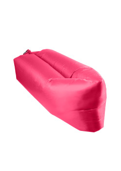 Saltea Gonflabila tip sezlong, 230 x 70cm, pentru Camping, Plaja sau Piscina, Piabila cu Geanta Transport, Roz
