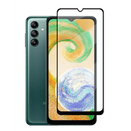Folie sticla securizata compatibila cu Samsung Galaxy A04s, 5D Edge to Edge, Full Glue, Anti Explozie, Negru