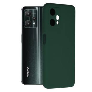 Husa Soft Edge compatibila cu Realme 9 5G, Realme 9 Pro, Antiamprenta, Interior Microfibra, Camera Extra Pro, Verde
