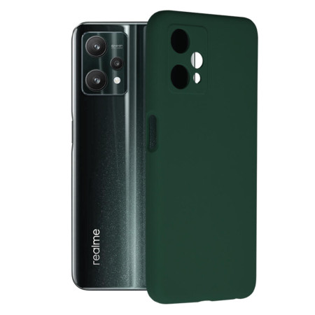 Husa Soft Edge compatibila cu Realme 9 5G, Realme 9 Pro, Antiamprenta, Interior Microfibra, Camera Extra Pro, Verde