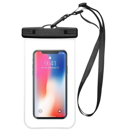 Husa subacvatica waterproof and snowproof pentru telefon, HTPMAG, 30m, Clear