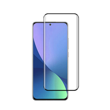 Folie sticla securizata compatibila cu Xiaomi 12, DD, 3D, Full Glue, Asahi Glass, Black
