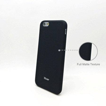Husa iSilicon, Ultra Slim, Jelly pentru iPhone 6 / 6S, Matte Black