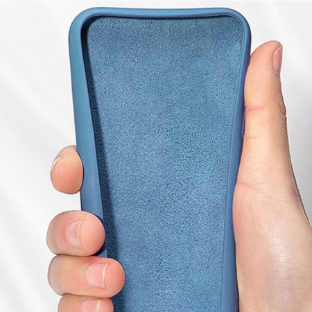 Husa Soft Edge compatibila cu Samsung Galaxy S23 Plus, Antiamprenta, Interior Microfibra, Camera Extra Pro, Albastru
