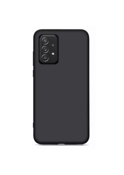 Husa din silicon ultra-slim MATA cu microfibra pe interior, compatibila cu Samsung Galaxy A52 4G / A52 5G / A52s 5G , Negru